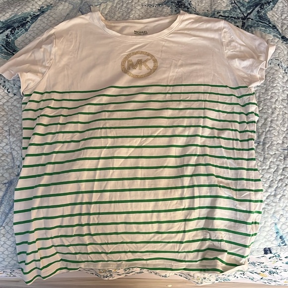 MICHAEL KORS WOMENS LOGO T-SHIRT : L - Picture 2 of 4